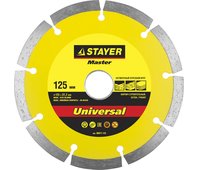 STAYER ⌀ 125х22.2 мм, алмазный, сегментный, круг отрезной для УШМ 36671-125