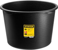 STAYER 90 л, 42x64x64 см, пластмассовый, круглый, таз строительный 06098-90_z01