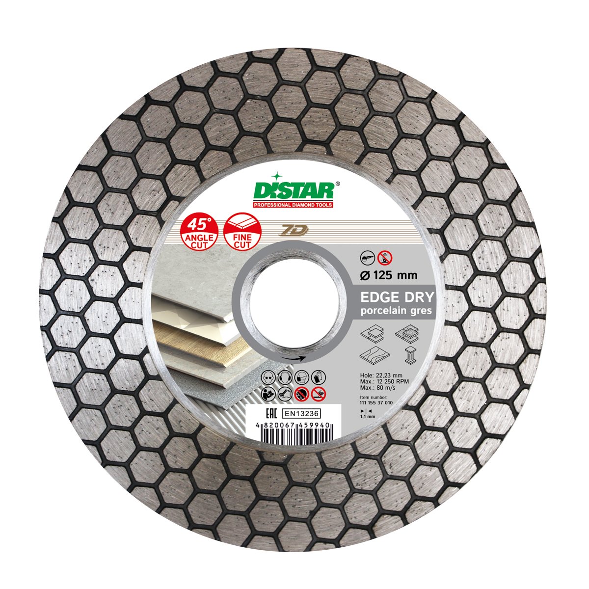 Диск алмазный DISTAR 1A1R 115x1,6x25x22,23 Edge Dry