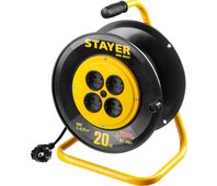 STAYER 20 м, 1300Вт, ПВС 2x0,75 удлинитель на катушке MS 207 55073-20_z01
