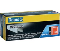 RAPID тип 53 (A / 10 / JT21), 14 мм, 5000 шт., супертвердые, профессиональные, тонкие скобы 11860410