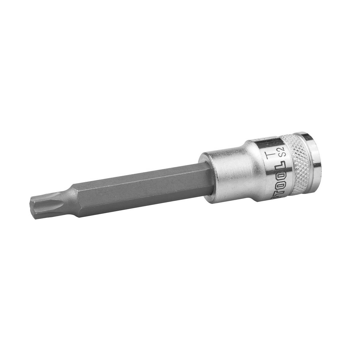 KRAFTOOL 1/2", 100 мм, S2 сталь, Т45, удлиненная, сатинированная, торцовая бита-головка INDUSTRIE QUALITAT 27906-45_z01