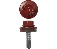 ЗУБР 25 x 5.5 мм, 420 шт., RAL 3003 рубиново-красный, саморезы СКМ кровельные 4-300315-55-025-3003