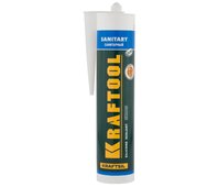 KRAFTOOL 300 мл, санитарный, прозрачный, силиконовый герметик KRAFTSIL SX105 41255-2