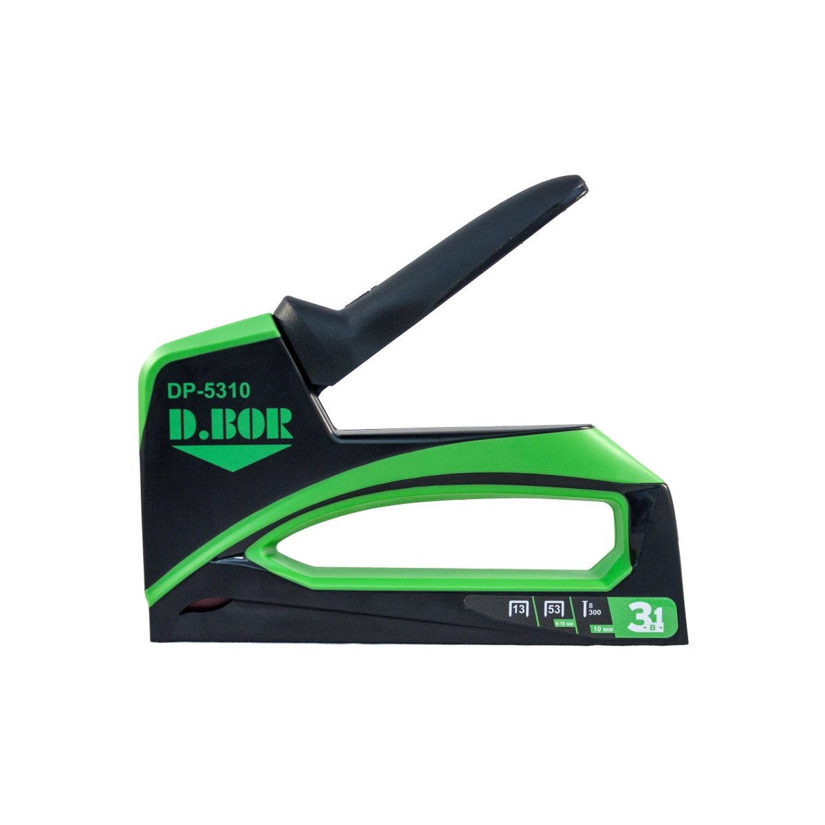 Ручной степлер Plastic Mini DP 5310 (П 53, П 13 6-10 мм, Т 8-300 10 мм) (арт. DP-5310) "D.BOR"