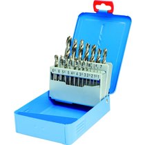 Набор свёрл по металлу, 25 пр., d 1.0-13.0 мм x 0.5, DIN 1897, HSS-GK, Тип N, очень короткие