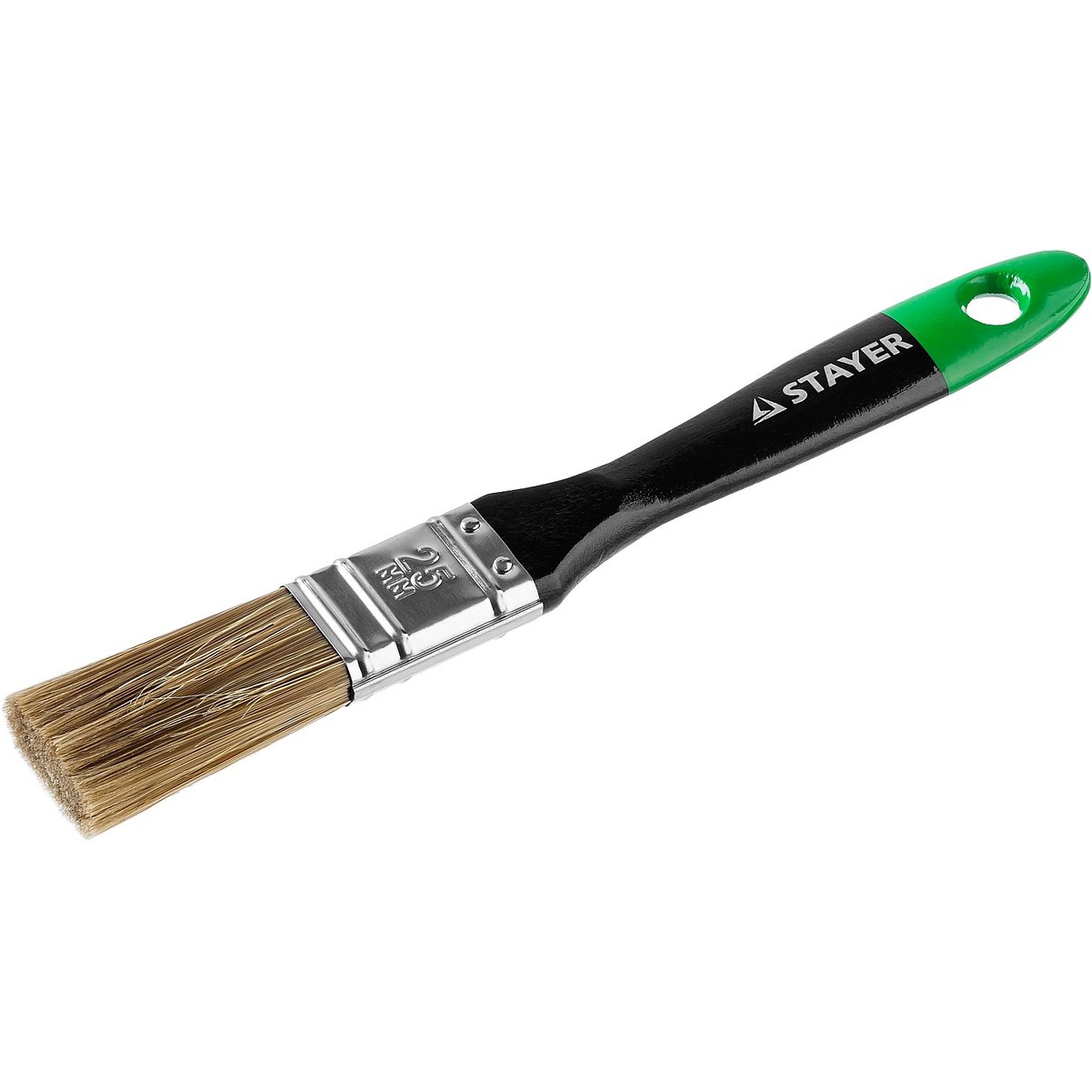 STAYER 25 мм, 1", щетина искусственная, деревянная ручка, кисть плоская KANEKARON-EURO 0106-025