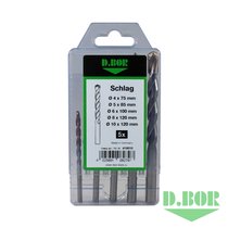 Набор сверл Schlag 5 шт. (4*75, 5*85, 6*100, 8*120, 10*120) (арт. 419010) "D.BOR"