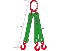 Строп текстильный трёхветвевой типа 3СТ 6,0/4500