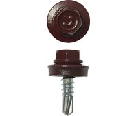 ЗУБР 19 х 5.5 мм, 500 шт., окрашенные, саморезы для кровельных материалов RAL 3005 4-300315-55-019-3005