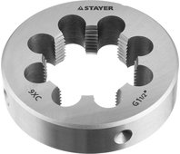 STAYER сталь 9ХС, для трубной резьбы G 1 1/2", плашка круглая ручная MaxCut 28029-3/2