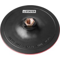 STAYER ⌀ 150 мм, М14, на липучке, тарелка опорная для УШМ 35742-150