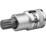 KRAFTOOL 1/2", 55 мм, S2 сталь, M14, сатинированная, торцовая бита-головка INDUSTRIE QUALITAT 27911-14_z01