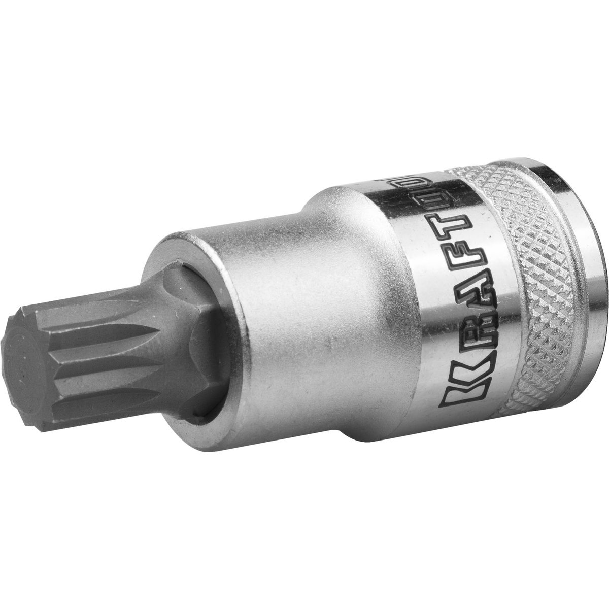 KRAFTOOL 1/2", 55 мм, S2 сталь, M14, сатинированная, торцовая бита-головка INDUSTRIE QUALITAT 27911-14_z01