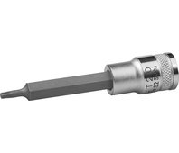 KRAFTOOL 1/2", 100 мм, S2 сталь, Т20, удлиненная, сатинированная, торцовая бита-головка INDUSTRIE QUALITAT 27906-20_z01