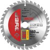 ЗУБР ⌀ 160 x 20 мм, 36T, диск пильный по дереву "Чистый рез" 36914-160-20-36