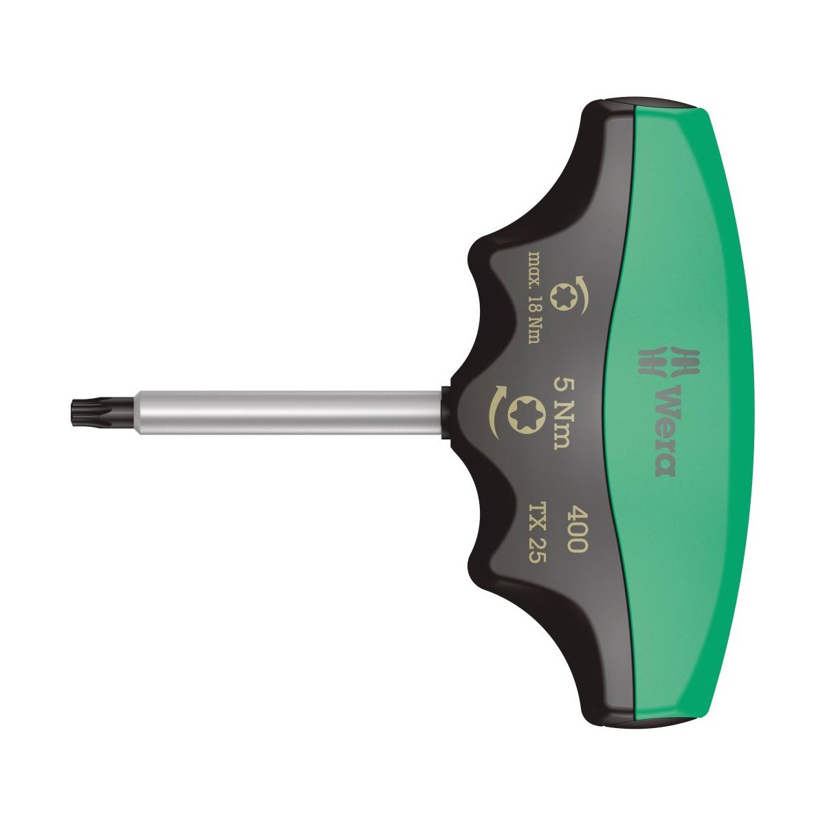 300 TX TORX® Индикатор крутящего момента с Т-образной рукояткой, TX 25 x 5.0 Нм, фиксированный момент