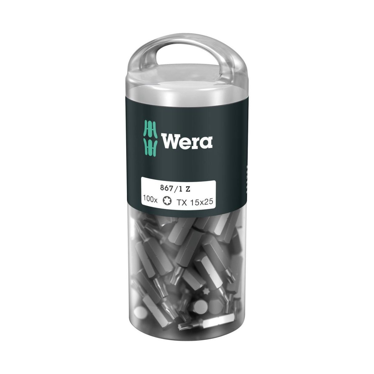 867/1 Z DIY 100 TORX® 15 набор бит, 1/4" C6.3, TX 15 x 25 мм, 100 шт