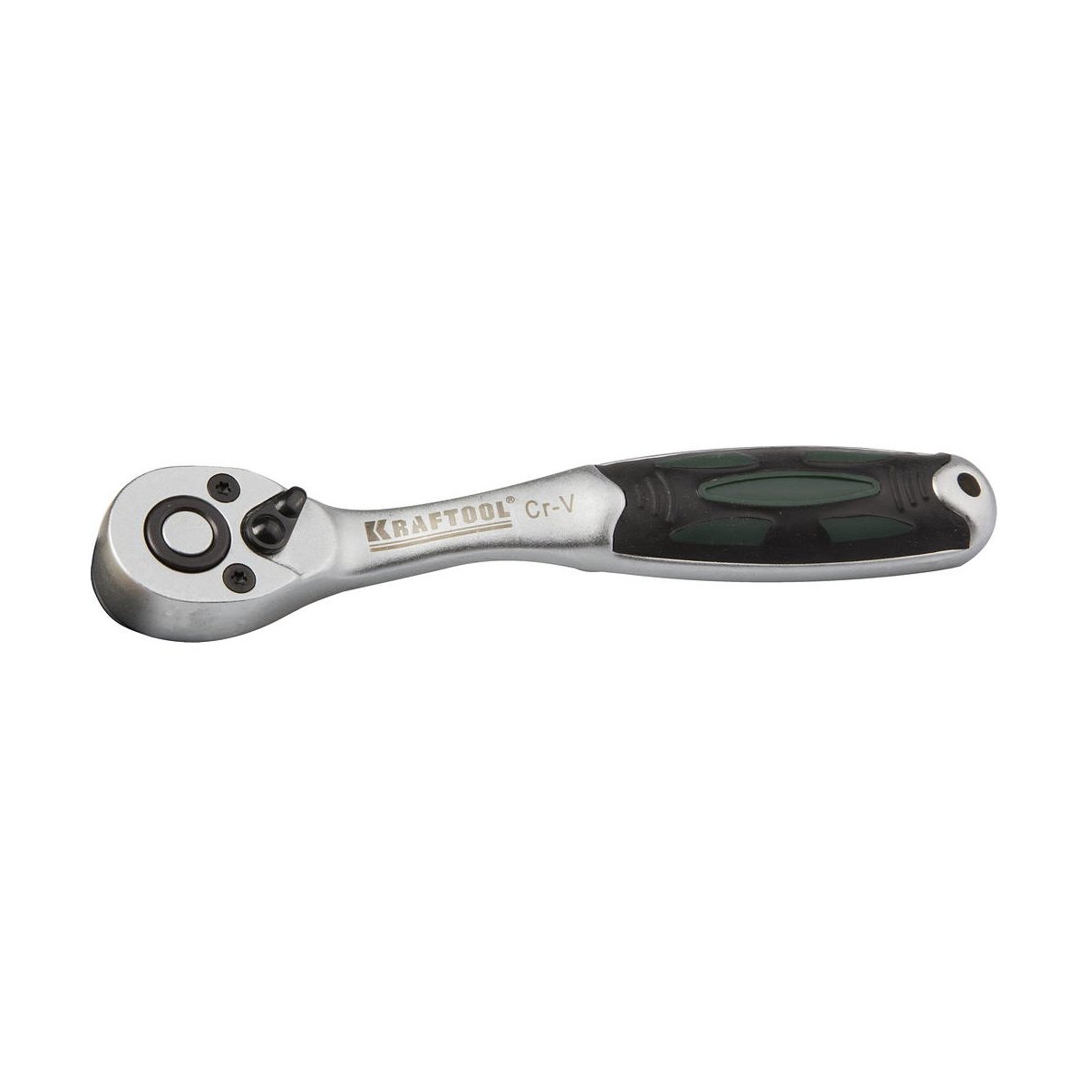 KRAFTOOL 1/4", 72 зубца, Cr-V сталь, цельнометаллическая, трещотка для торцовых головок 27795-1/4_z0