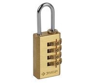 ЗУБР 35х21х10 мм, мини, 4 диска, замок кодовый 37118-2_z01