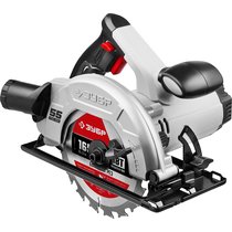 ЗУБР 1300 Вт, 90°-55 мм, диск 165 мм, пила дисковая ПД-55
