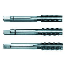 Набор метчиков ручных No 1100 HSS DIN 352, 3 пр., Nr.1/Nr.2/Nr.3, BSW 1 5/8" x 5