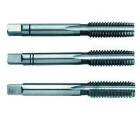 Набор метчиков ручных No 1100 HSS DIN 352, 3 пр., Nr.1/Nr.2/Nr.3, BSW 1 5/8" x 5