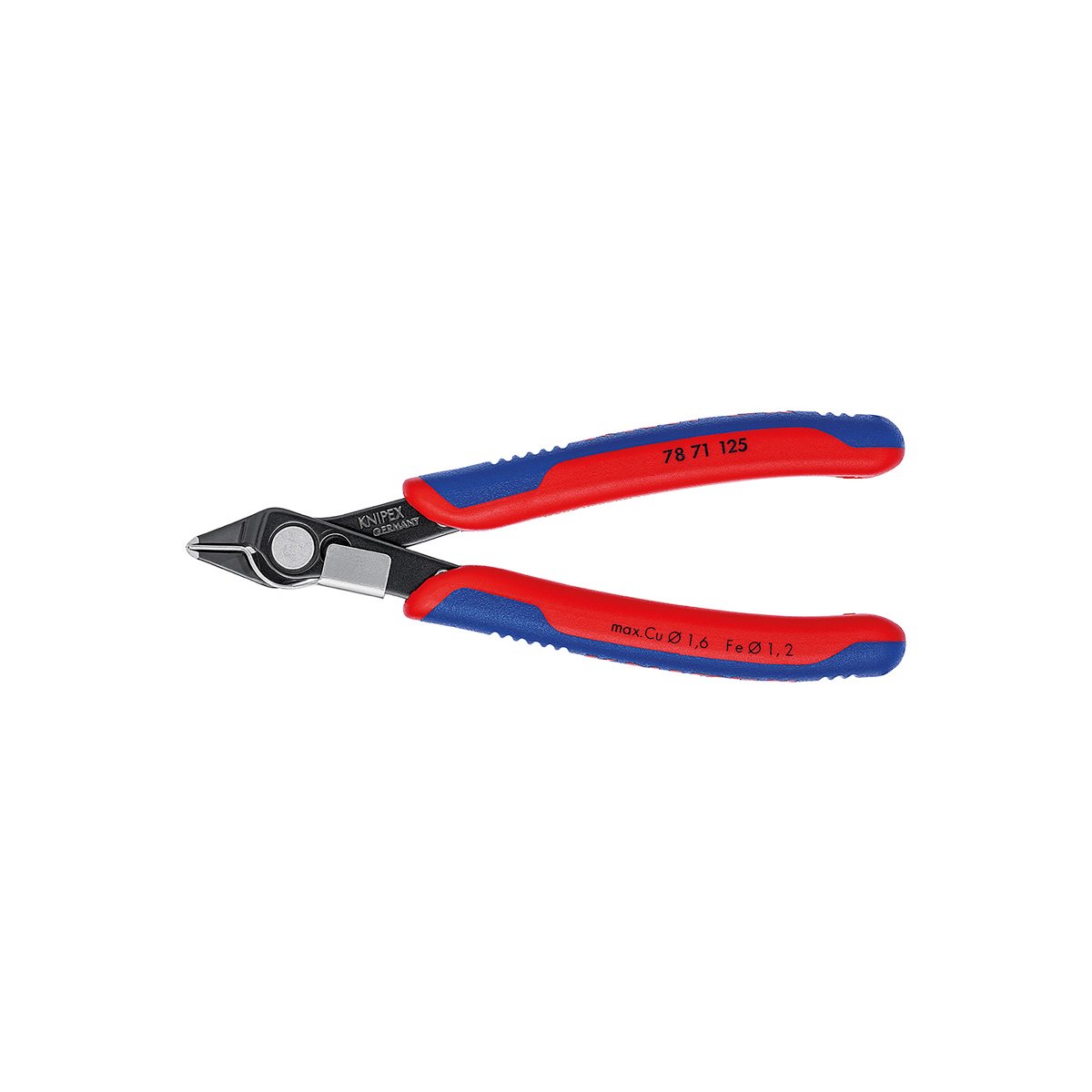 Electronic Super Knips® Бокорезы прецизионные, нерж., зажим для проволоки, 125 мм, 2-комп ручки, SB