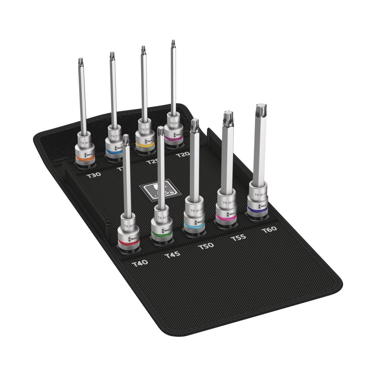 8767 C TORX® HF 3 Zyklop Набор головок торцевых с вставкой-битой, с фиксацией, 1/2", 9 пр., TX 20/25/27/30/40/45/50/55/60 x 140 мм