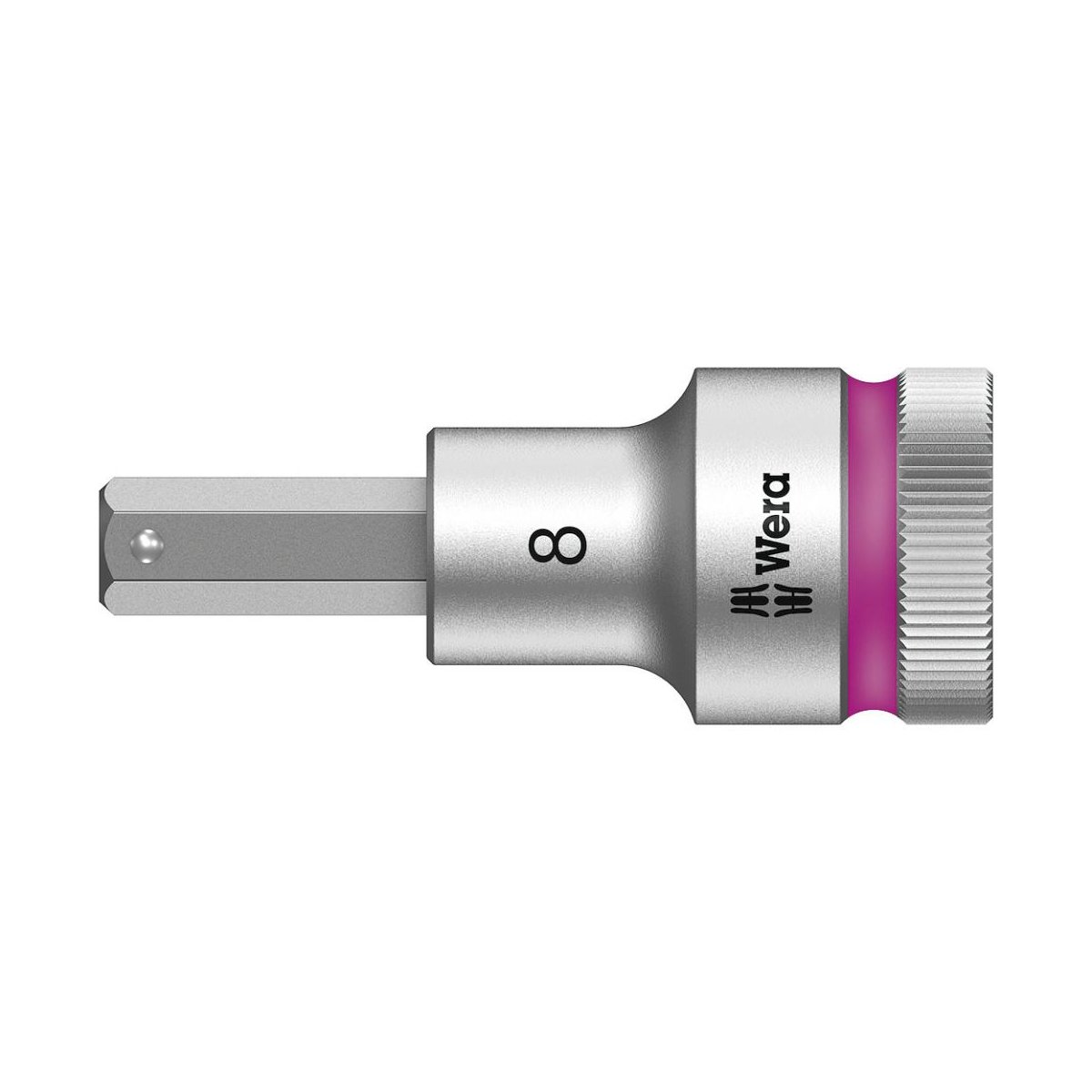 8740 C Hex-Plus HF Zyklop Головка торцевая с вставкой-битой с внешним шестигранником, 1/2", с фиксацией, 8 x 60 мм