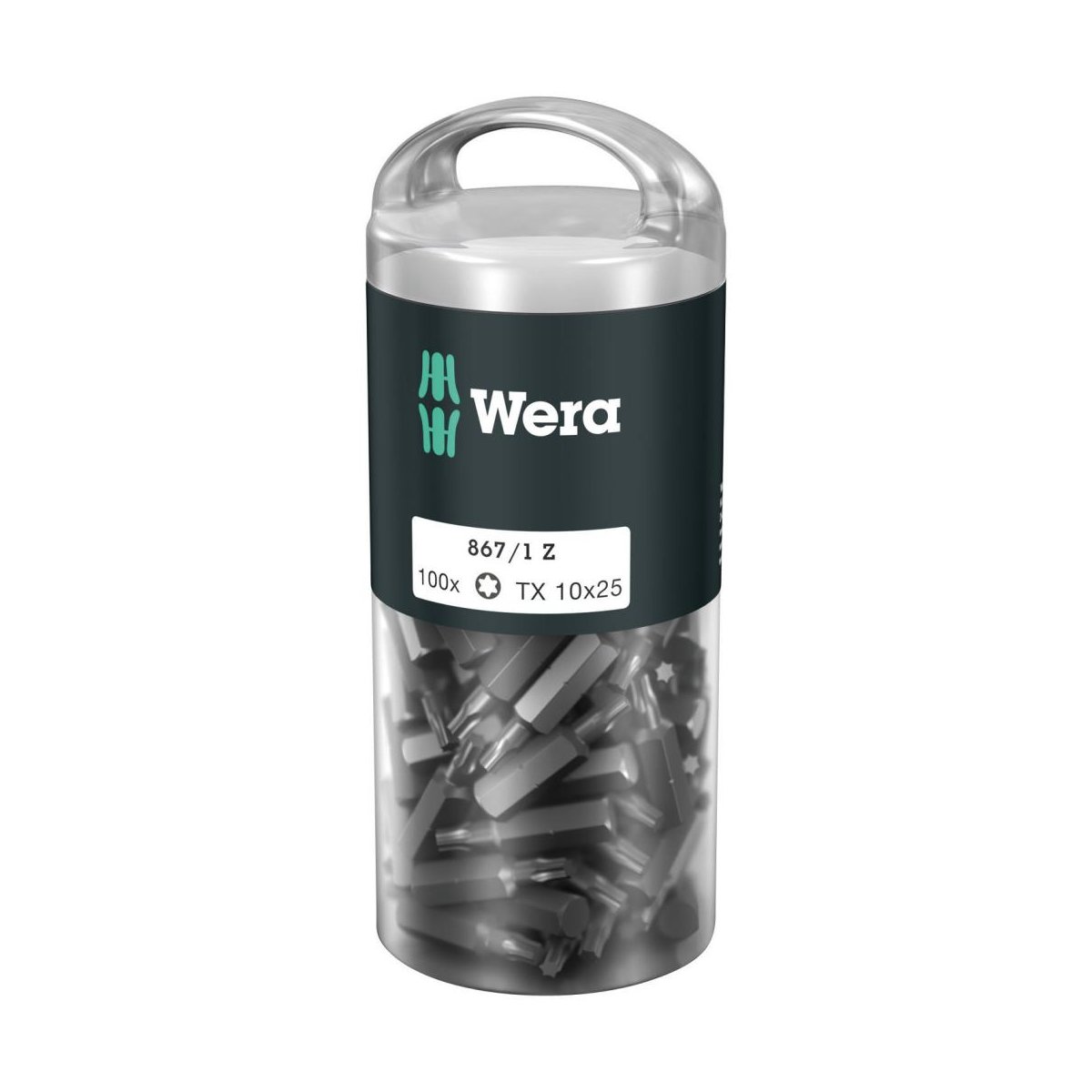 867/1 Z DIY 100 TORX® 10 набор бит, 1/4" C6.3, TX 10 x 25 мм, 100 шт