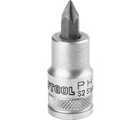 KRAFTOOL 1/2", 55 мм, S2 сталь, PH1, сатинированная, торцовая бита-головка INDUSTRIE QUALITAT 27901-1_z01