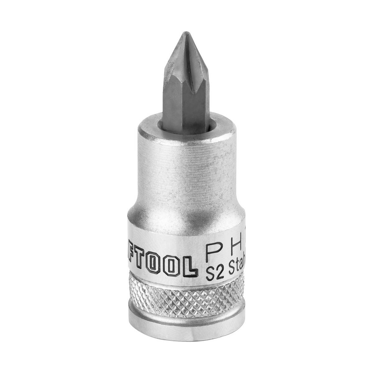 KRAFTOOL 1/2", 55 мм, S2 сталь, PH1, сатинированная, торцовая бита-головка INDUSTRIE QUALITAT 27901-1_z01