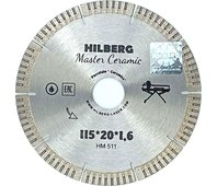 Диск алмазный отрезной 115*20 Hilberg Master Сeramic HM511