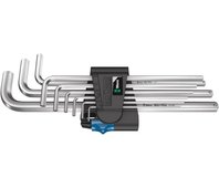 950/9 L Hex-Plus HF 1 Набор Г-образных ключей, хром, с фиксацией, 9 пр., 1.5/2/2.5/3/4/5/6/8/10 мм