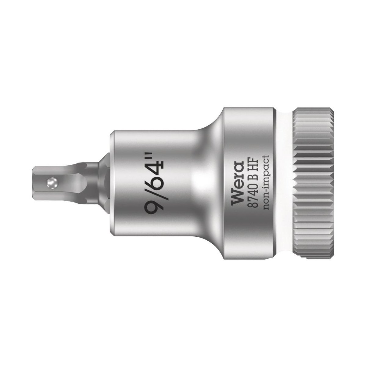 8740 B Hex-Plus HF Zyklop Головка торцевая с вставкой-битой с внешним шестигранником, 3/8", с фиксацией, 9/64" x 35 мм