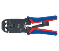 Пресс-клещи для штекеров RJ, 3 гнезда, RJ 10 (4-pin), RJ 11/12 (6-pin), RJ 45 (8-pin), 200 мм, SB