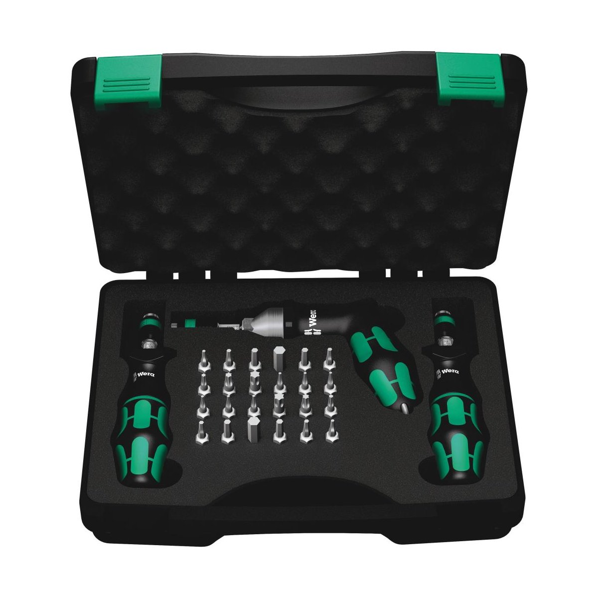 7445/46/47 Набор бит с 3 динамометрическими отвёртками-битодержателями 2.5-11.5, 11.0-29.0, 25.0-55.0 in⋅lbf, 27 пр.