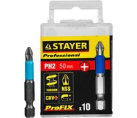 STAYER PH2, 50 мм, 10 шт., биты ProFix Phillips 26203-2-50-10_z01