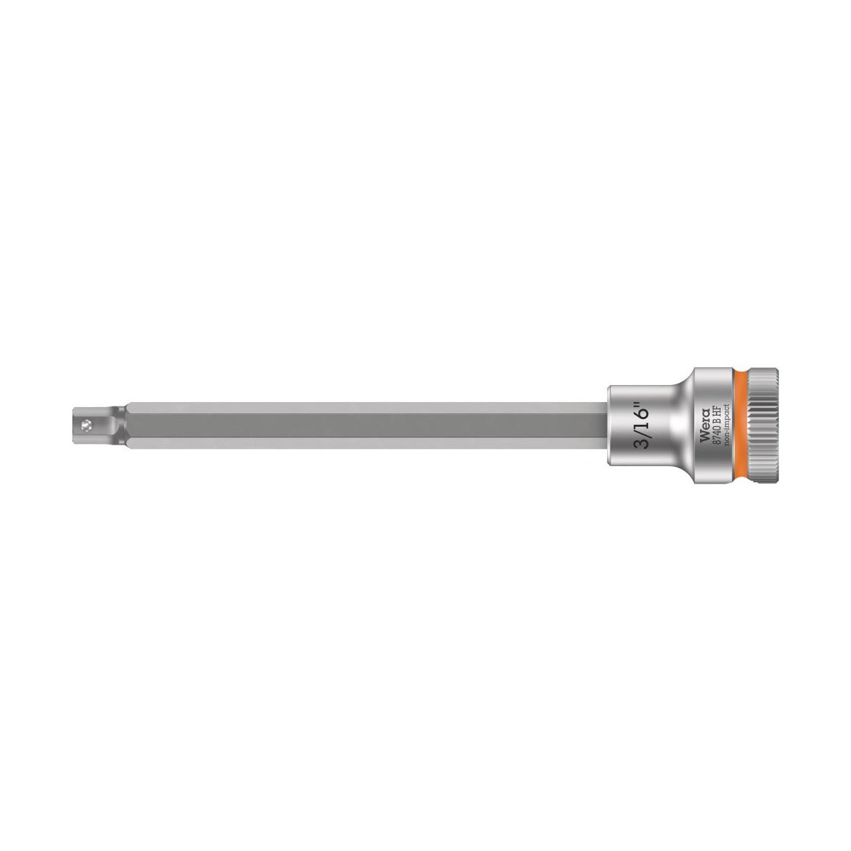 8740 B Hex-Plus HF Zyklop Головка торцевая с вставкой-битой с внешним шестигранником, 3/8", с фиксацией, 3/16" x 107 мм