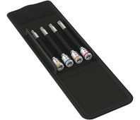 8767 A TORX® HF 1 Zyklop Набор головок торцевых с вставкой-битой, 1/4", 4 пр., TX 25-27-30-40 x 100 мм, с фиксацией
