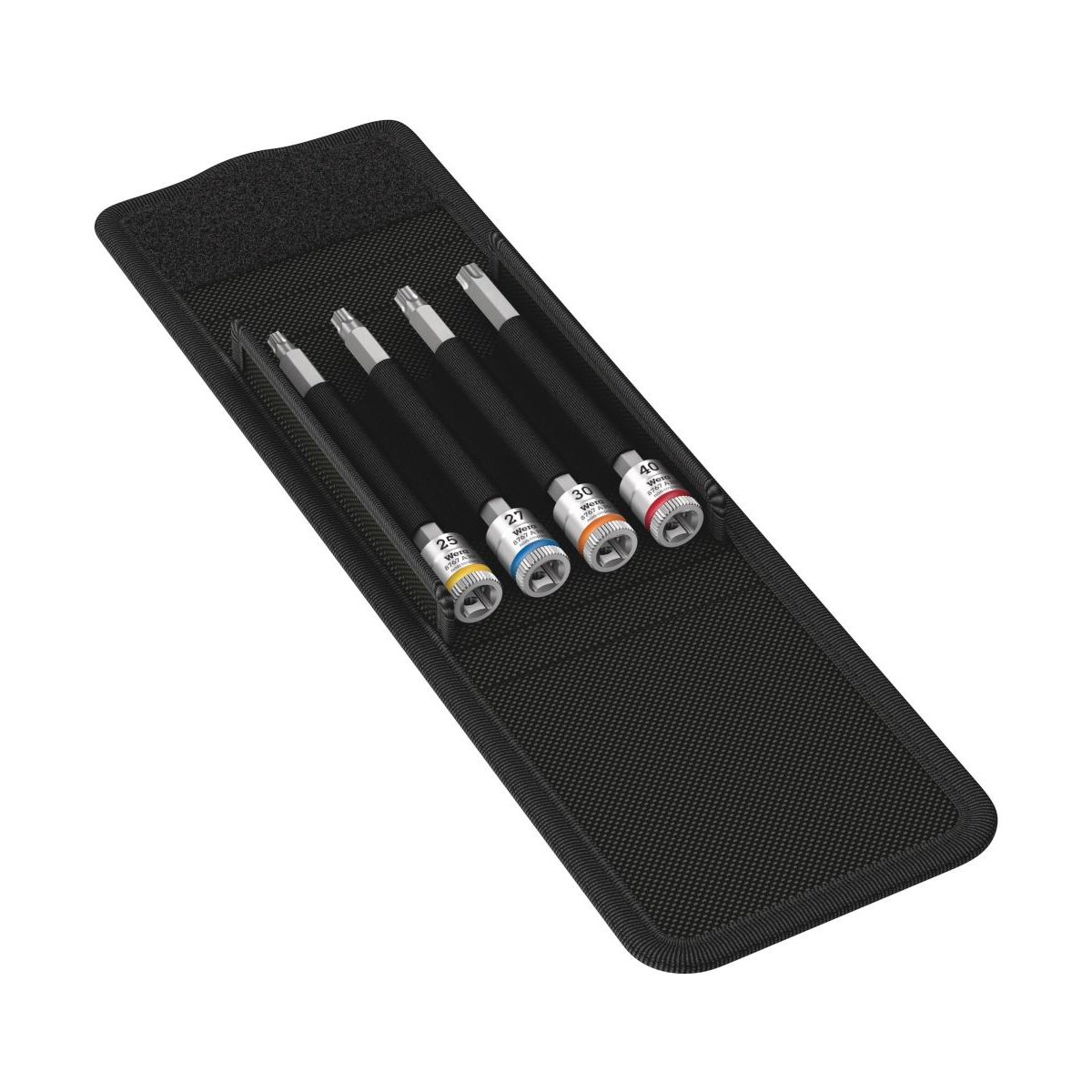 8767 A TORX® HF 1 Zyklop Набор головок торцевых с вставкой-битой, 1/4", 4 пр., TX 25-27-30-40 x 100 мм, с фиксацией