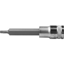 KRAFTOOL 1/2", 100 мм, S2 сталь, Т25, удлиненная, сатинированная, торцовая бита-головка INDUSTRIE QUALITAT 27906-25_z01
