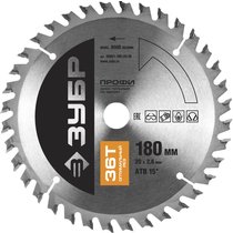 ЗУБР ⌀ 180 x 20 мм, 36T, диск пильный по дереву 36851-180-20-36 Профессионал