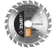 ЗУБР ⌀ 140 x 20 мм, 24T, диск пильный по дереву 36851-140-20-24 Профессионал