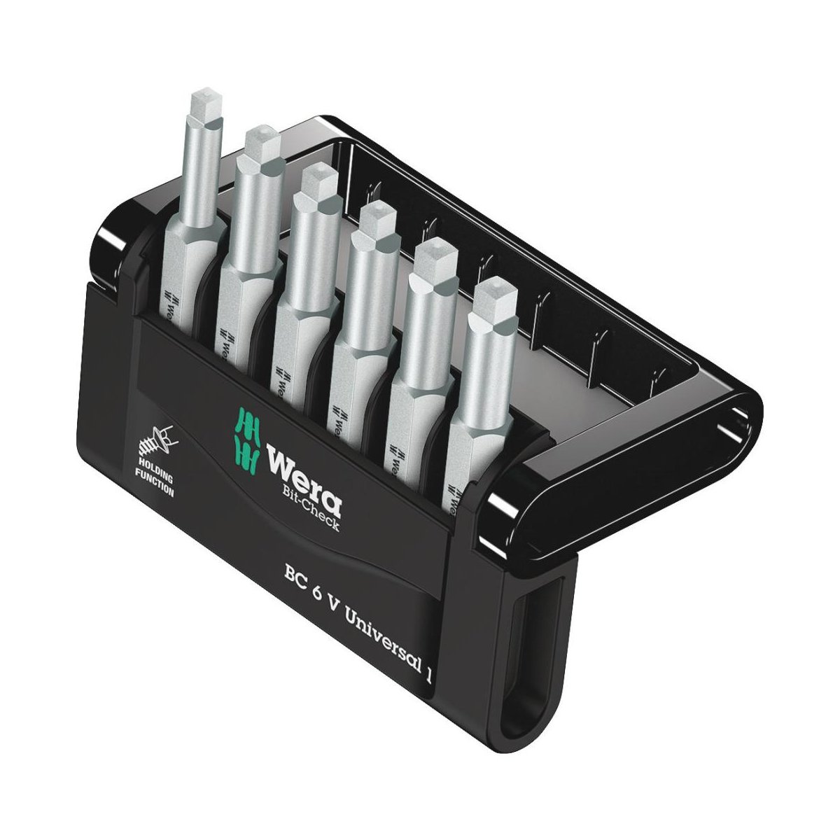 Bit-Check 6 V Robertson Universal 1 набор бит, с внешним квадратом, с фиксацией, 6 пр., 1/4" E6.3