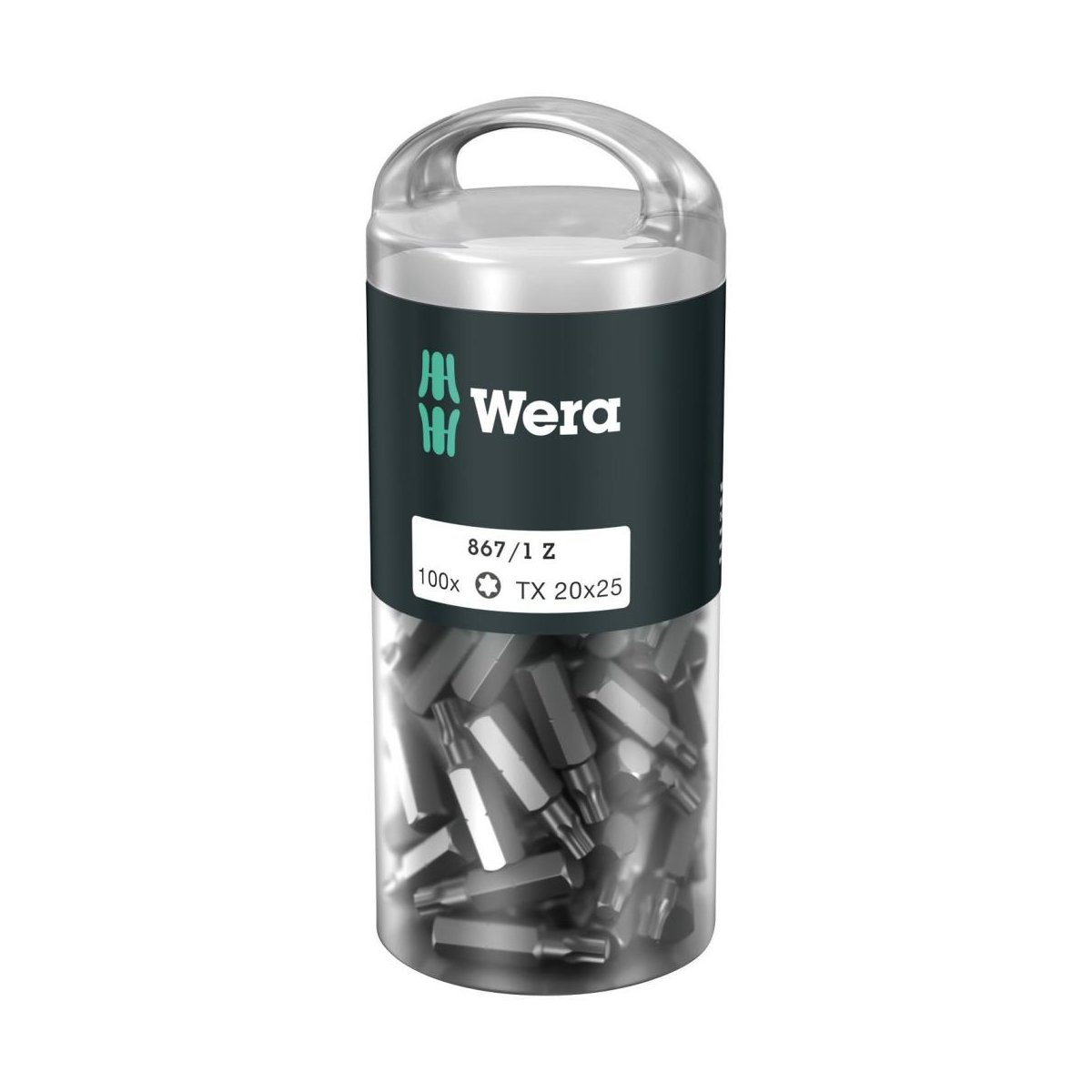867/1 Z DIY 100 TORX® 20 набор бит, 1/4" C6.3, TX 20 x 25 мм, 100 шт