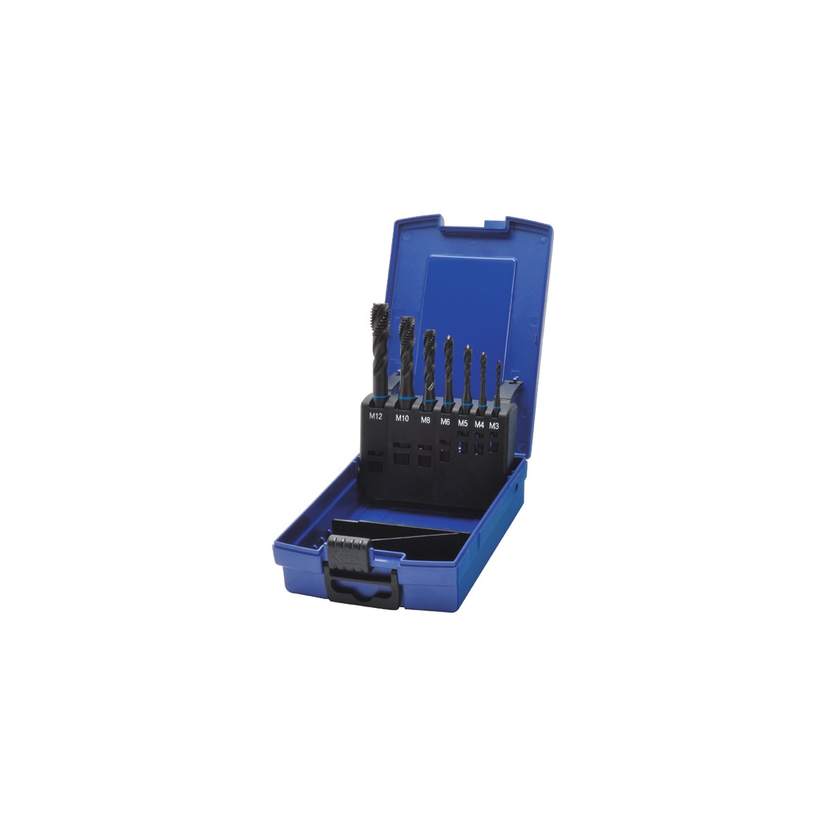 Набор метчиков машинных BLUE RING HSS-E V3, DIN 371/376, 35° RSP, 7 пр., M3-M12