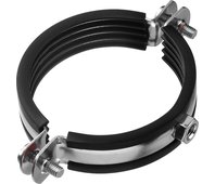ЗУБР 2 1/2", оцинкованный, 6 шт., хомут трубный с гайкой 37850-75-80