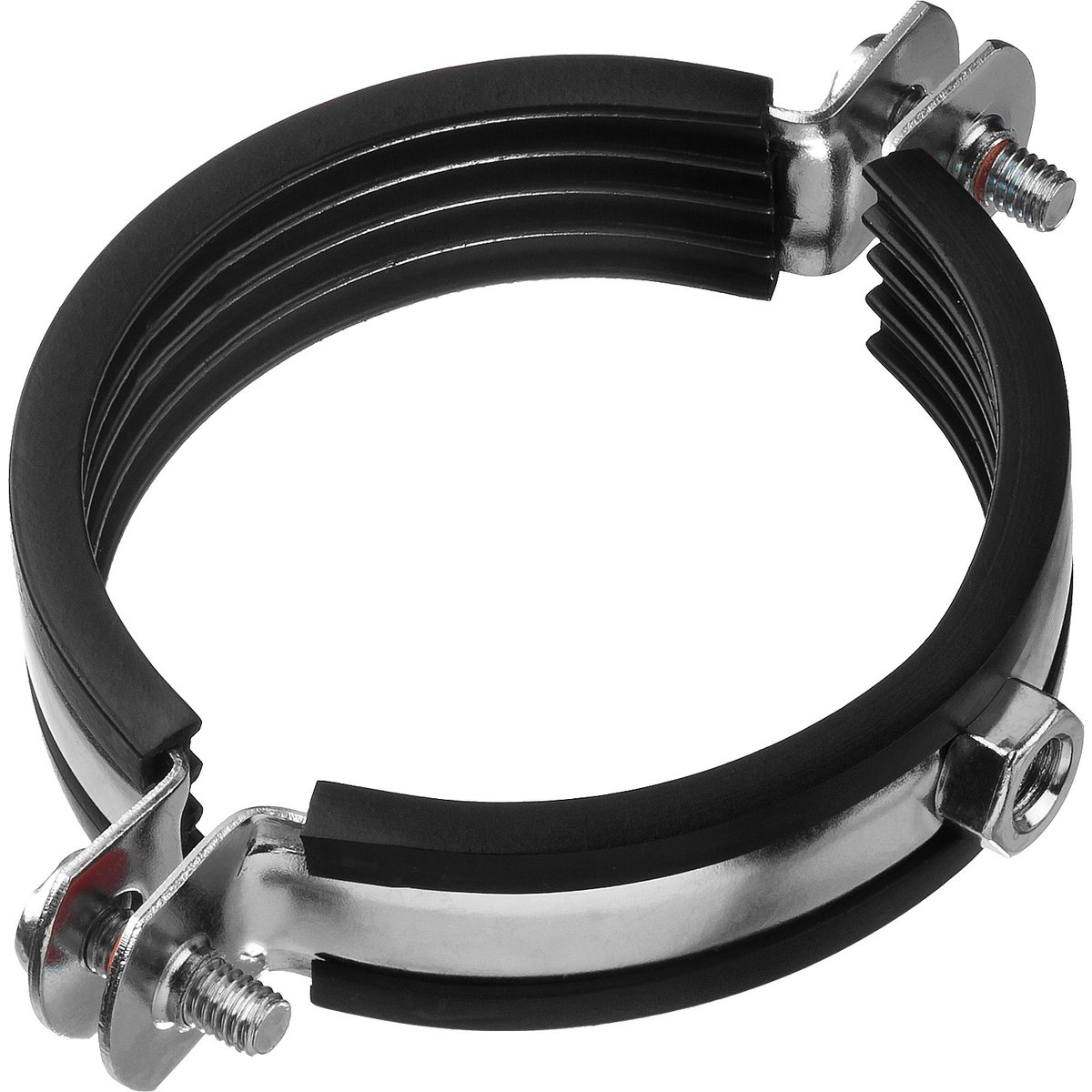 ЗУБР 2 1/2", оцинкованный, 6 шт., хомут трубный с гайкой 37850-75-80